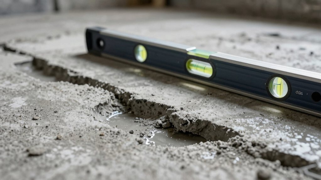 uneven substrate needs leveling