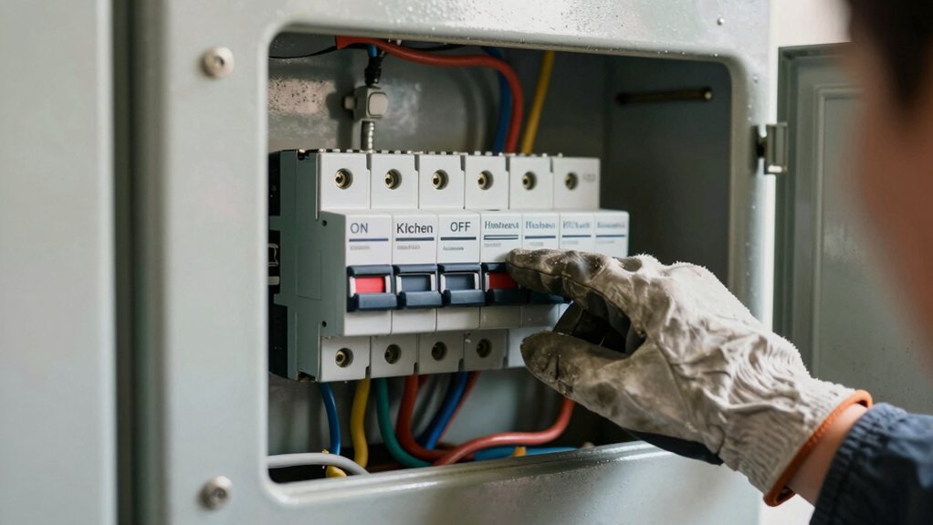 unplug appliance reset breaker