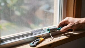 window door screen repair