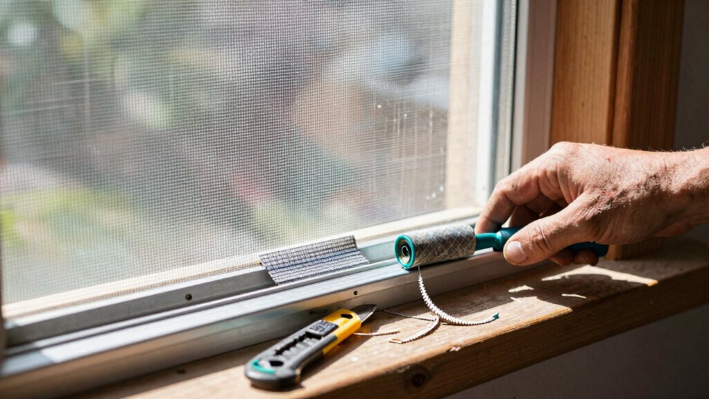 window door screen repair