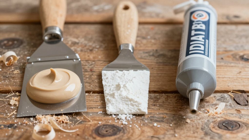 wood filler spackle adhesive comparison