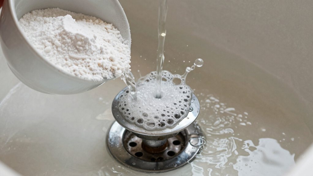 baking soda and vinegar drains cleanup