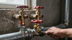 shut off house water valves