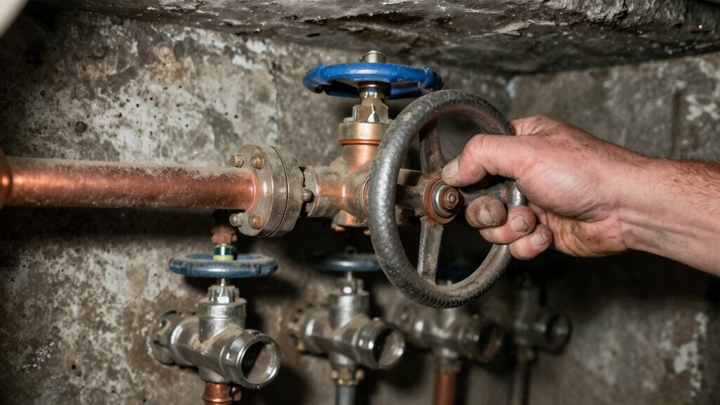 shut off main water valve