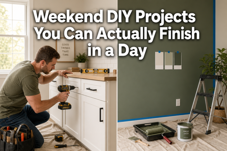 Weekend DIY Projects You Can Actually Finish in a Day